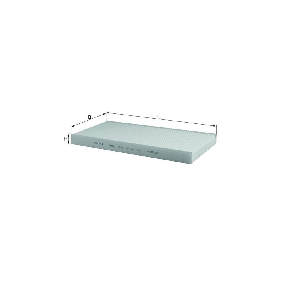 Filtru habitaclu MAHLE LA 78