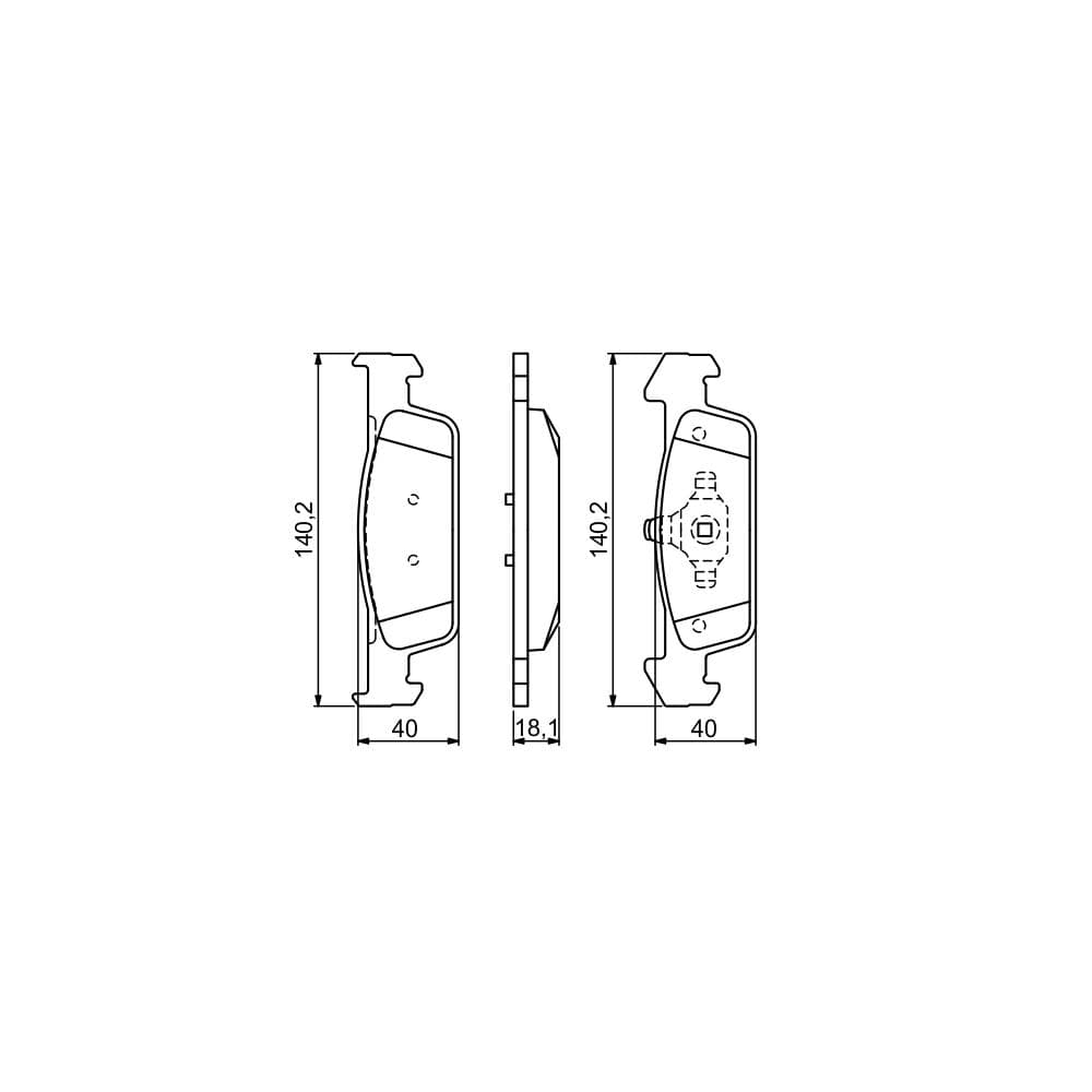 Set placute frana disc BOSCH 0 986 494 697