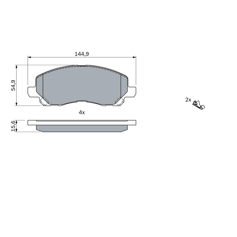 Set placute frana disc BOSCH 0 986 424 716