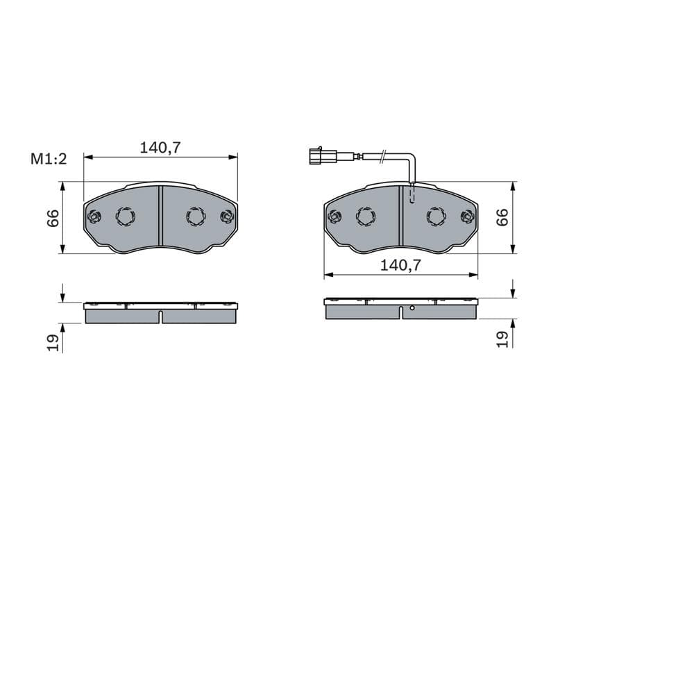 Set placute frana disc BOSCH 0 986 494 048
