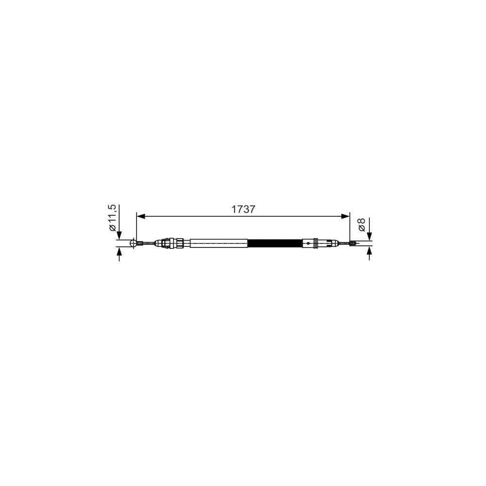 Cablu, frana de parcare BOSCH 1 987 482 008