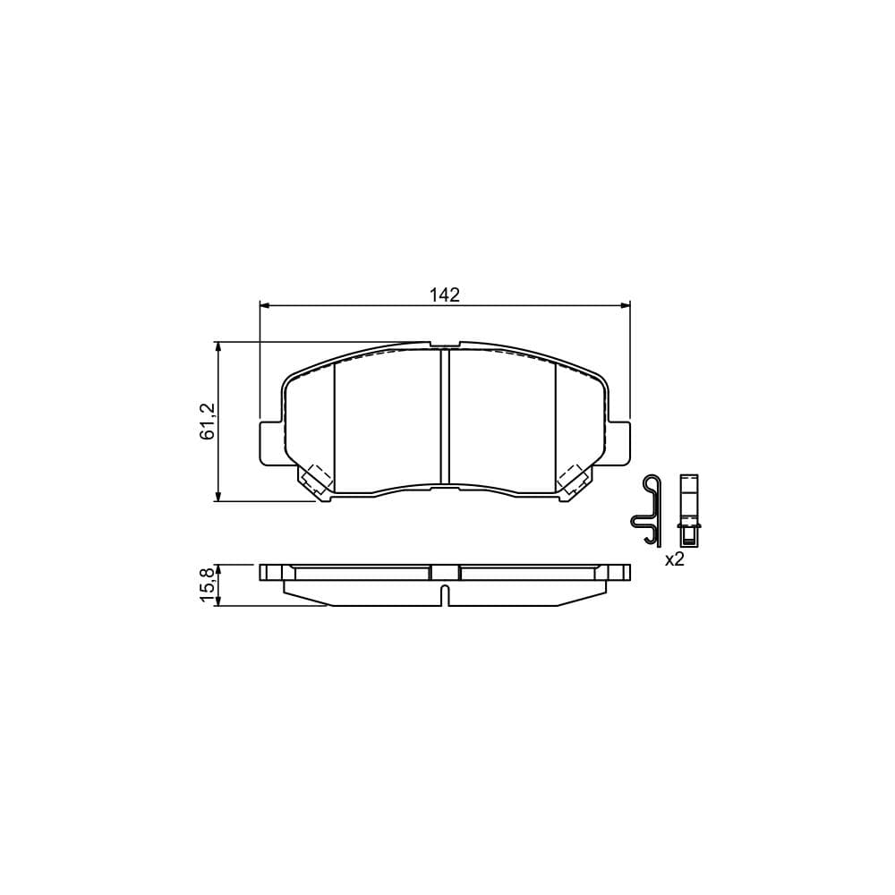 Set placute frana disc BOSCH 0 986 494 675