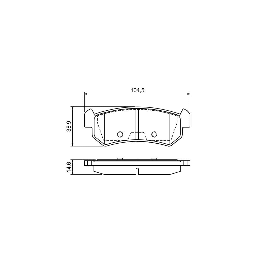 Set placute frana disc BOSCH 0 986 494 133