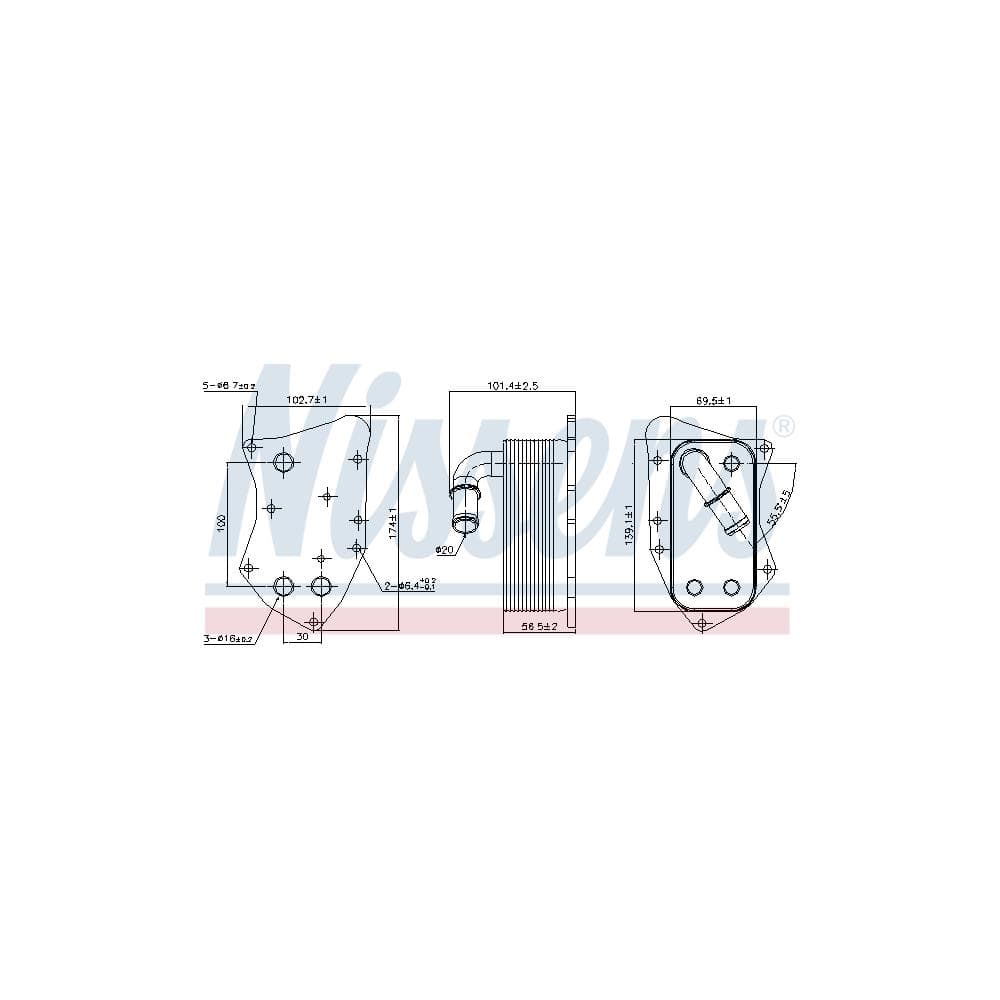 Radiator ulei, ulei motor NISSENS 90804