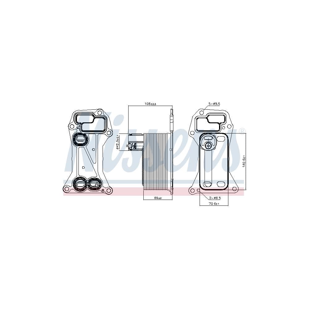 Radiator ulei, ulei motor NISSENS 90901