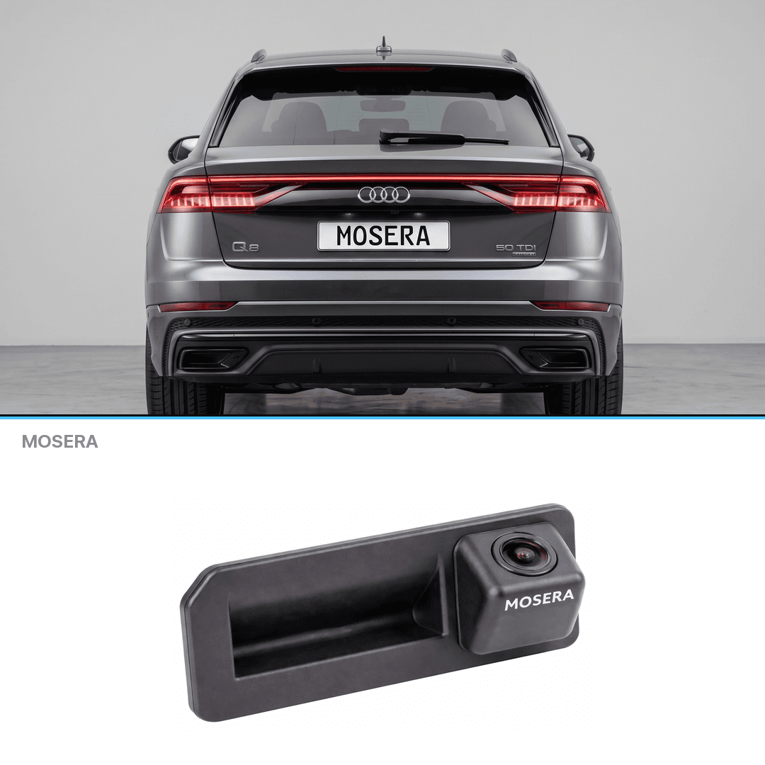 Cameră marșarier Audi Q8 2019+ în mâner AHD 1080P NTSC MOSERA