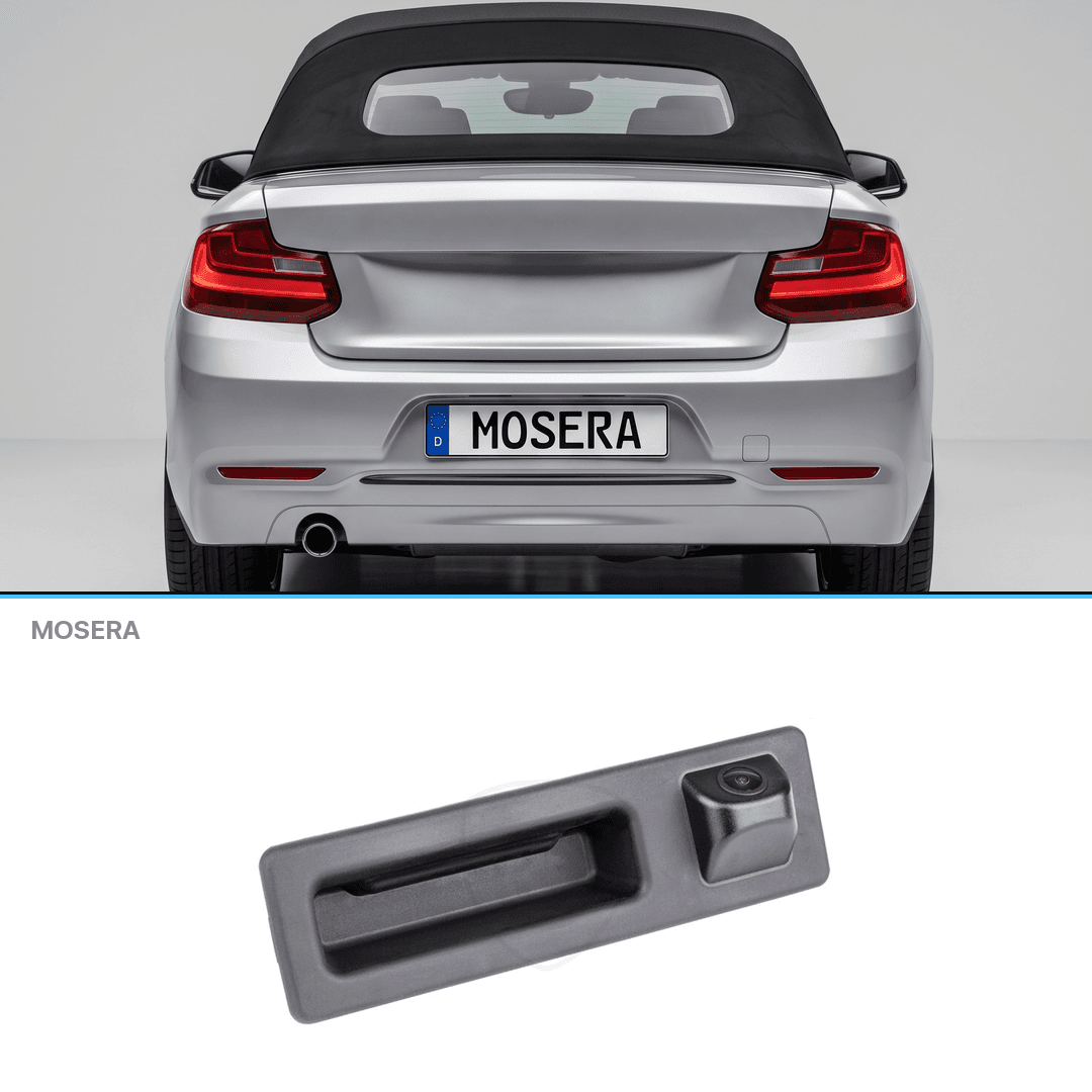Cameră marșarier BMW Seria 2 Cabrio 2014-2017 în mâner AHD 1080P NTSC MOSERA