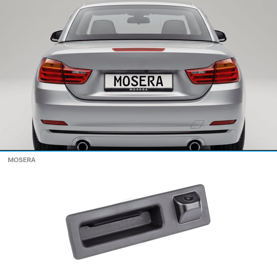 Cameră marșarier BMW Seria 4 Cabrio 2013-2017 în mâner AHD 1080P NTSC MOSERA
