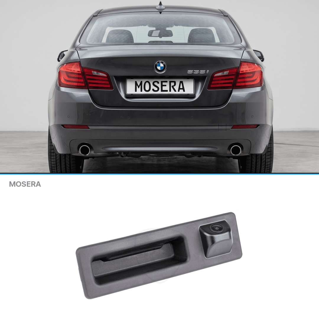 Cameră marșarier BMW Seria 5 Sedan 2009-2017 în mâner AHD 1080P NTSC MOSERA