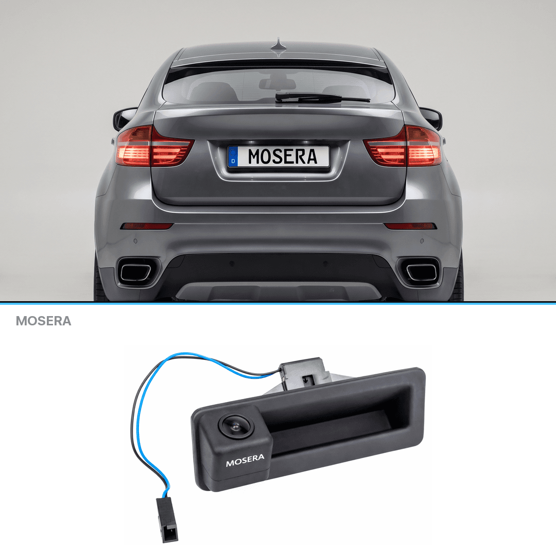 Cameră marșarier BMW X6 E71, E72 2007-2014 AHD 1080P NTSC MOSERA