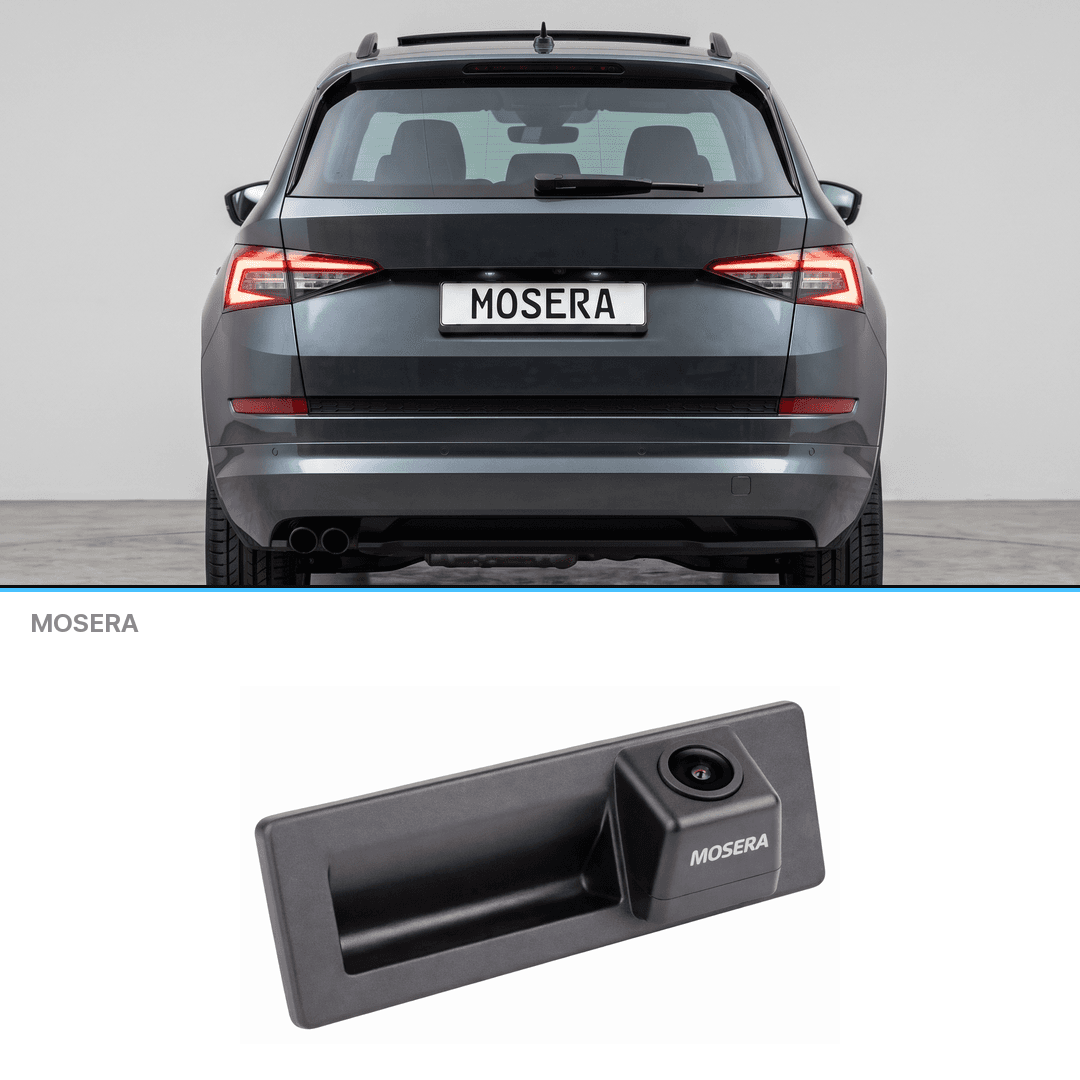 Cameră marșarier Skoda Kodiaq 2017+ în mâner AHD 1080P NTSC MOSERA