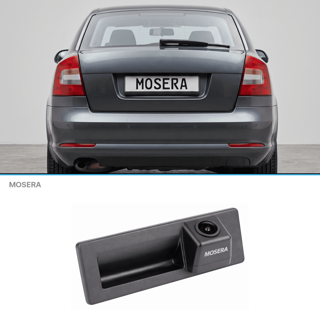 Cameră marșarier Skoda Octavia 3 2013-2020 în mâner AHD 1080P NTSC MOSERA