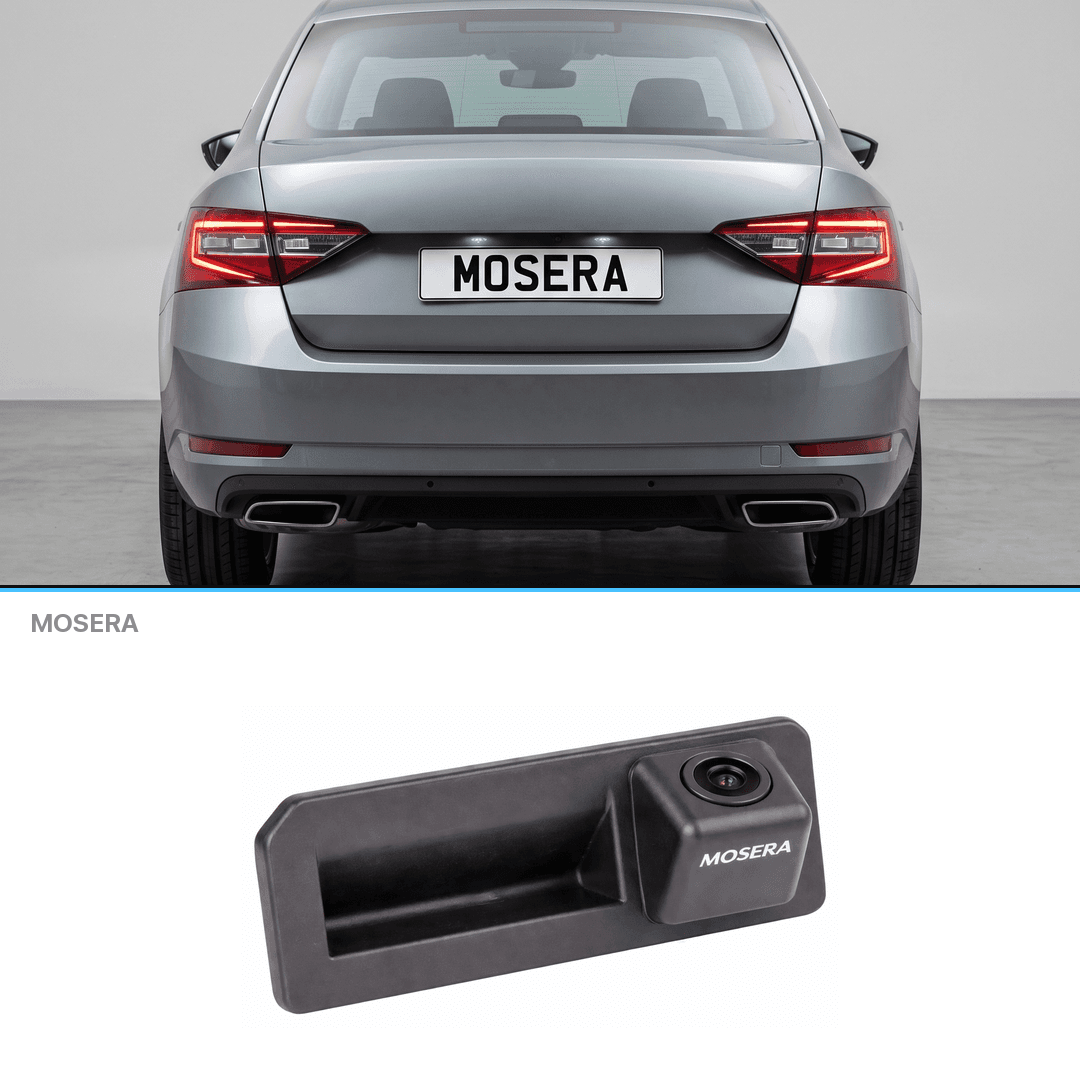 Cameră marșarier Skoda Superb 2013+ în mâner AHD 1080P NTSC MOSERA