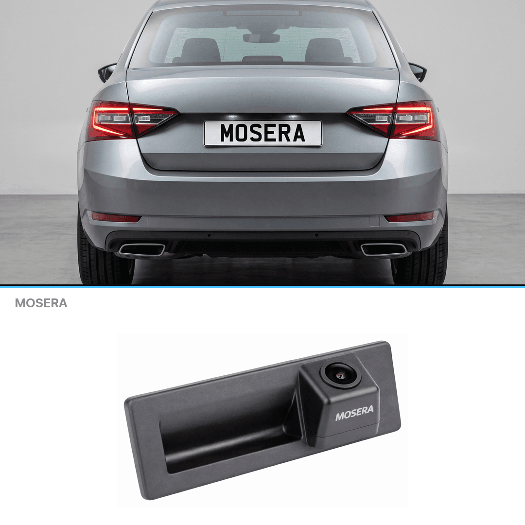 Cameră marșarier Skoda Superb 3 2015+ în mâner AHD 1080P NTSC MOSERA