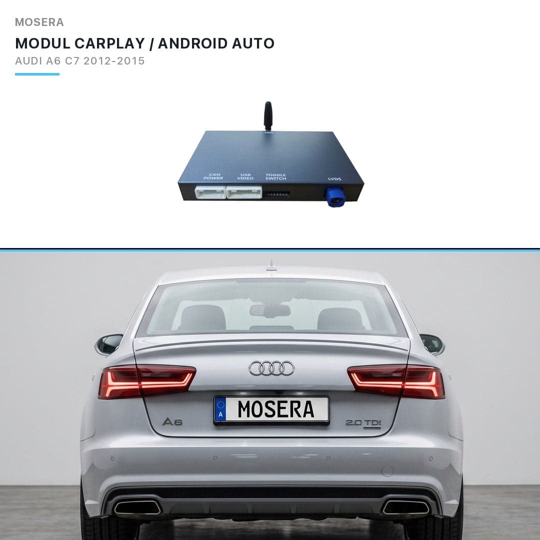 Modul CarPlay wireless Android Auto Audi A6 C7 2012-2015 RMC MOSERA