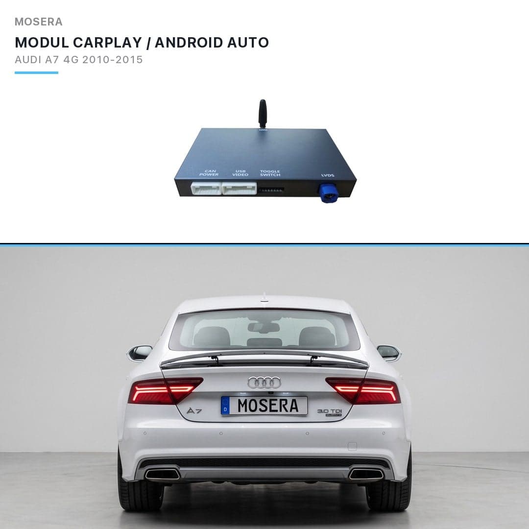 Modul CarPlay wireless Android Auto Audi A7 4G 2012-2015 RMC MOSERA