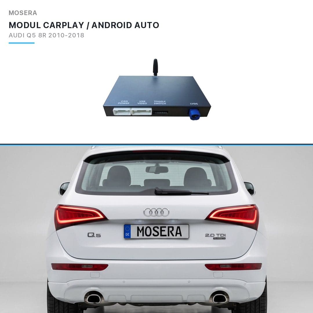 Modul CarPlay wireless Android Auto Audi Q5 8R 2010-2018 MMI 2G Concert Symphony MOSERA