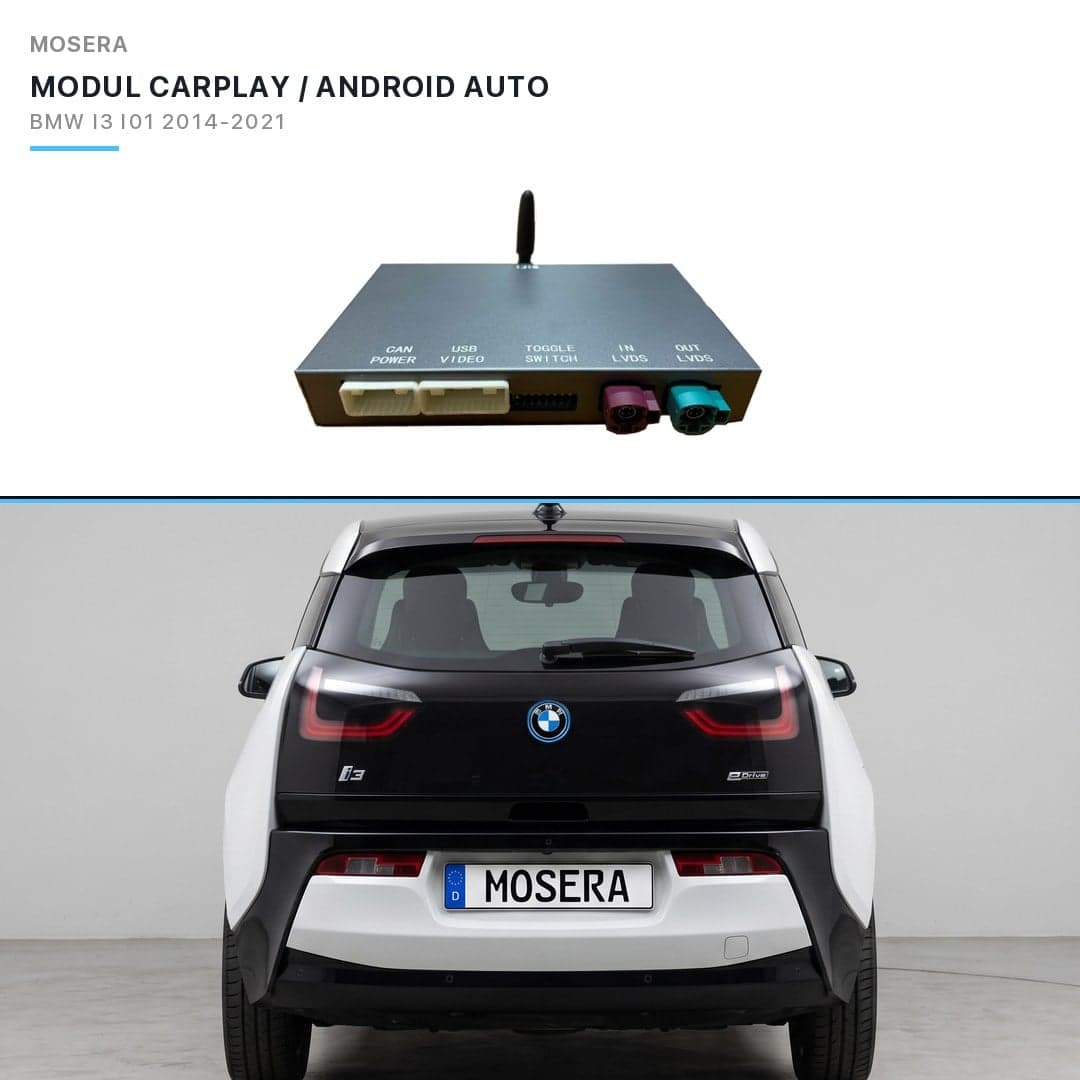 Modul CarPlay wireless Android Auto BMW i3 I01 2014-2017 NBT MOSERA