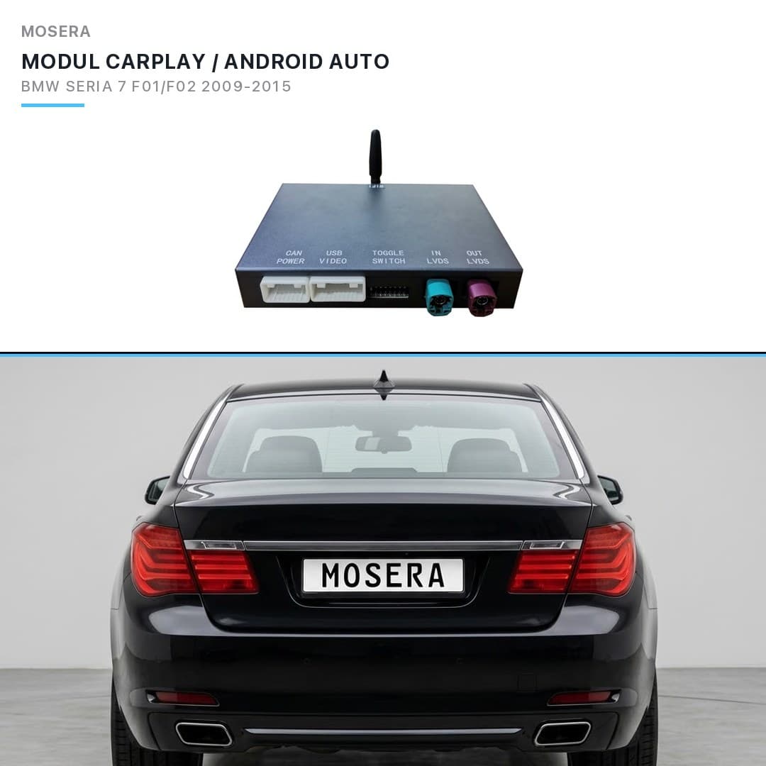 Modul CarPlay wireless Android Auto BMW Seria 7 F01 F02 2013-2015 NBT MOSERA