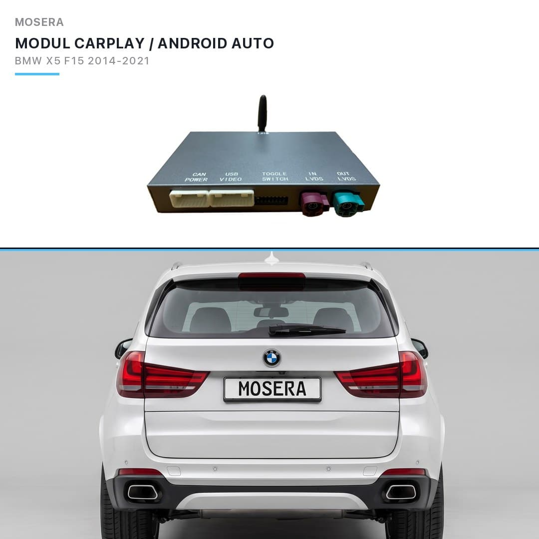 Modul CarPlay wireless Android Auto BMW X5 F15 2014-2016 NBT MOSERA