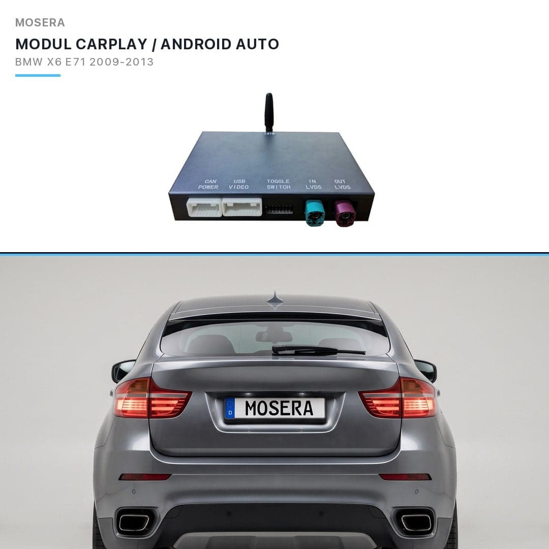 Modul CarPlay wireless Android Auto BMW X6 E71 2009-2013 CIC MOSERA