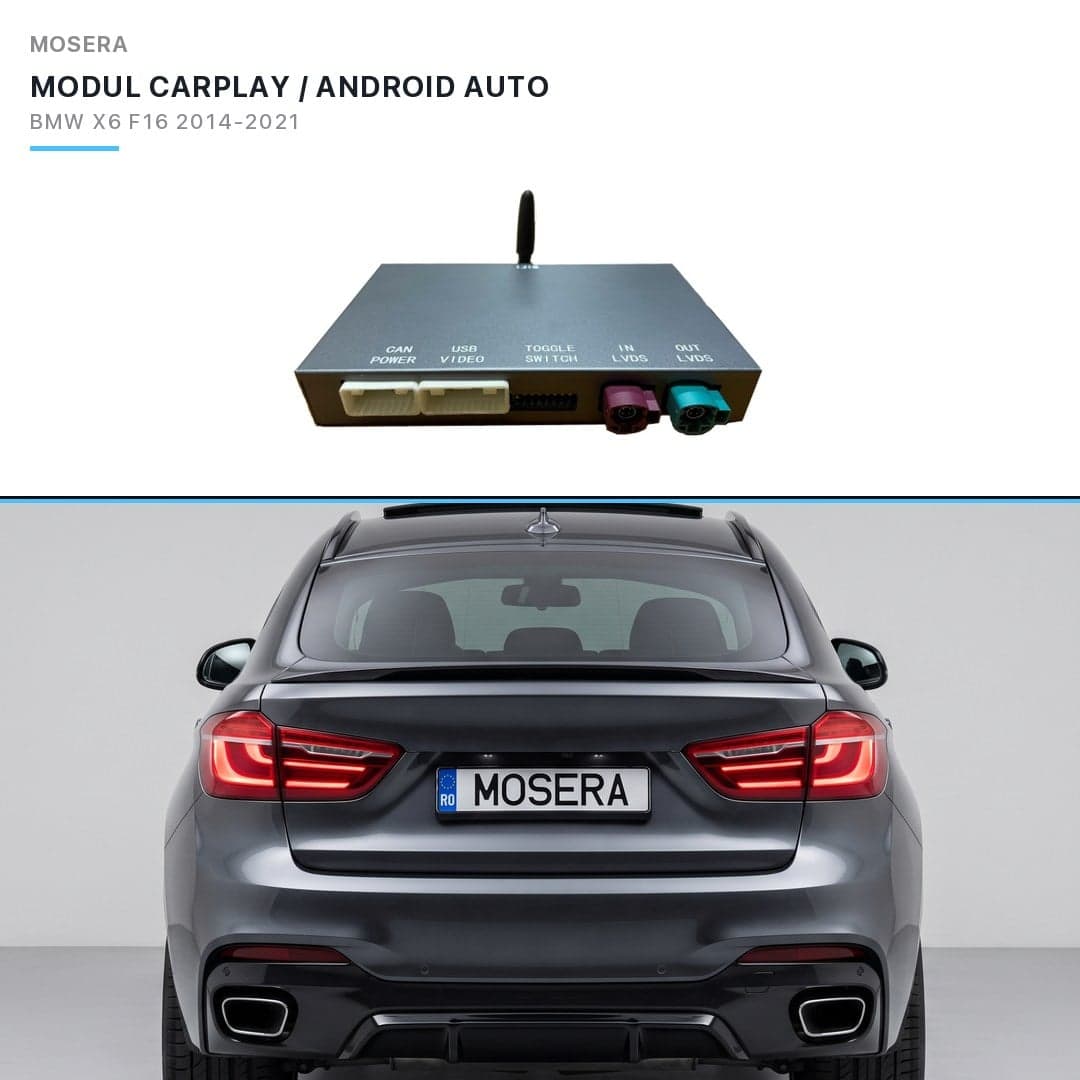 Modul CarPlay wireless Android Auto BMW X6 F16 LCI 2016-2021 EVO MOSERA