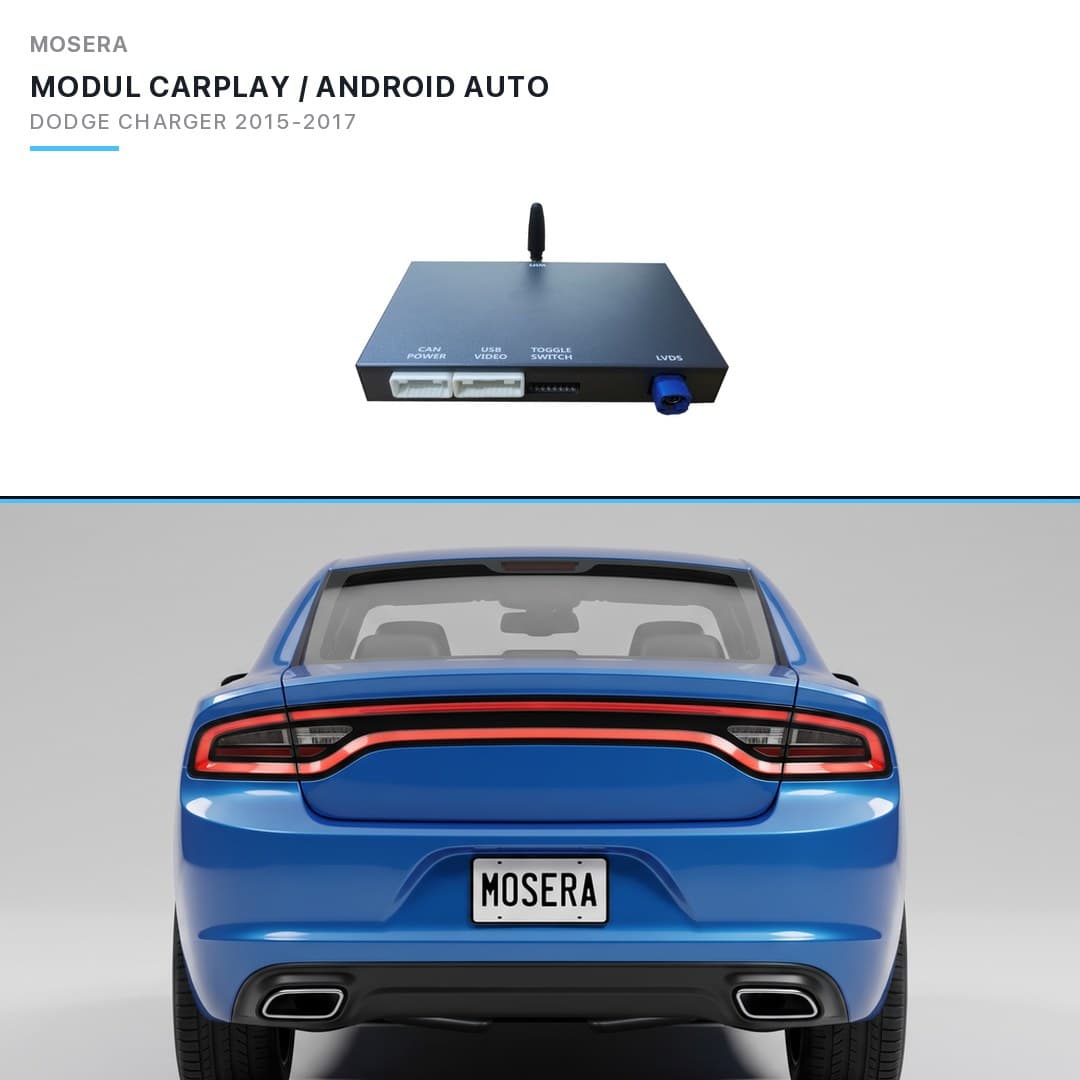 Modul CarPlay wireless Android Auto Dodge Charger 2015-2017 Uconnect 8.4 MOSERA