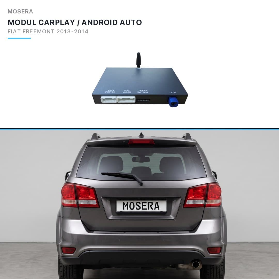 Modul CarPlay wireless Android Auto Fiat Freemont 2013-2014 Uconnect 8.4 MOSERA