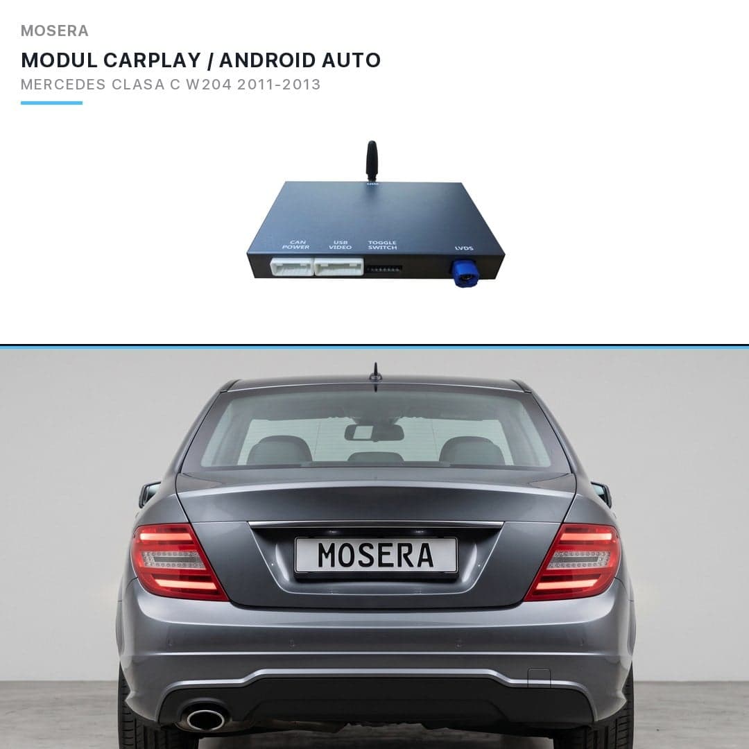 Modul CarPlay wireless Android Auto Mercedes-Benz C-Class W204 facelift 2011-2013 NTG4.5 MOSERA