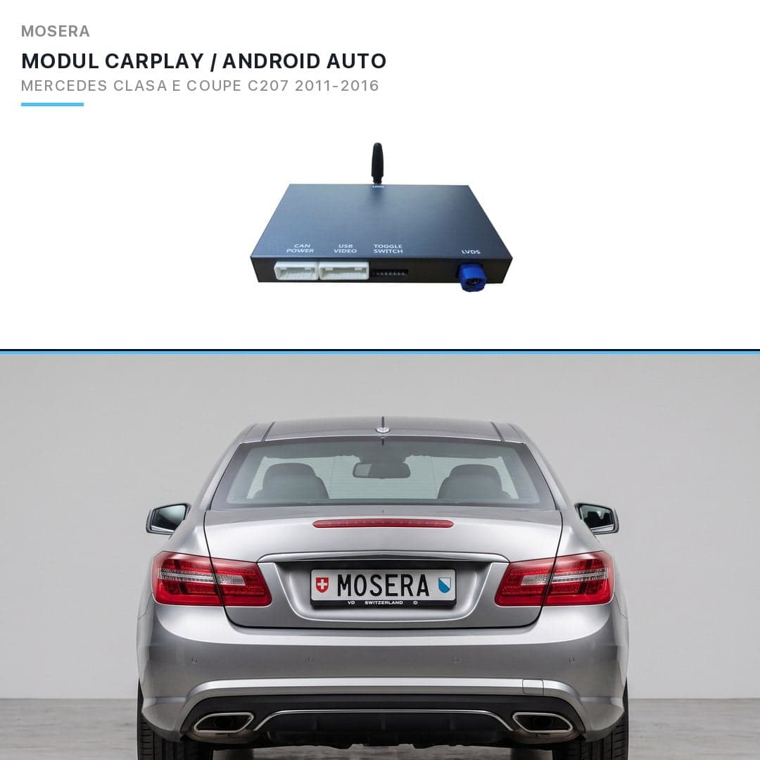 Modul CarPlay wireless Android Auto Mercedes-Benz E-Class Coupe C207 facelift 2015-2016 NTG5.0 MOSERA