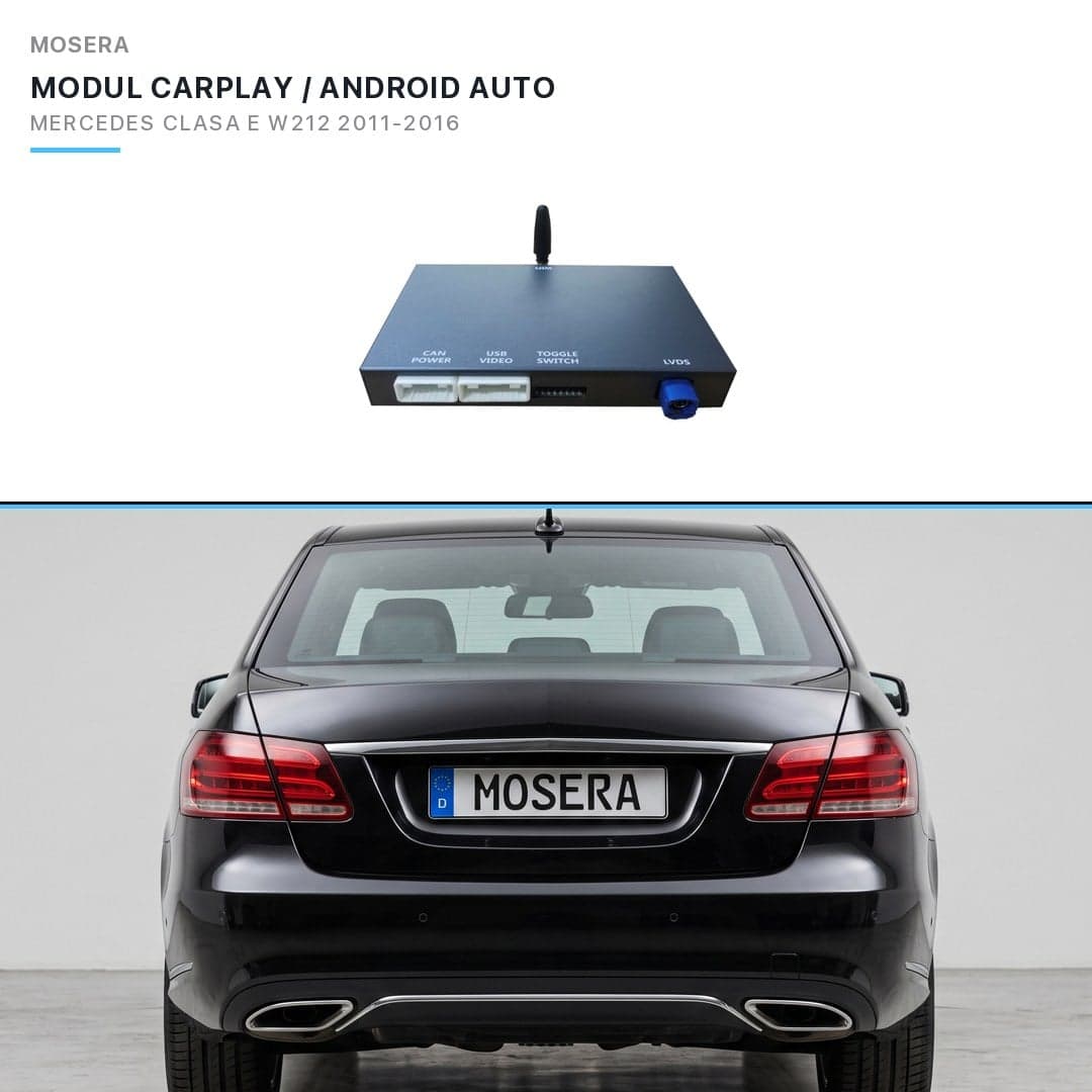 Modul CarPlay wireless Android Auto Mercedes-Benz E-Class W212 facelift 2015-2016 NTG5.0 MOSERA