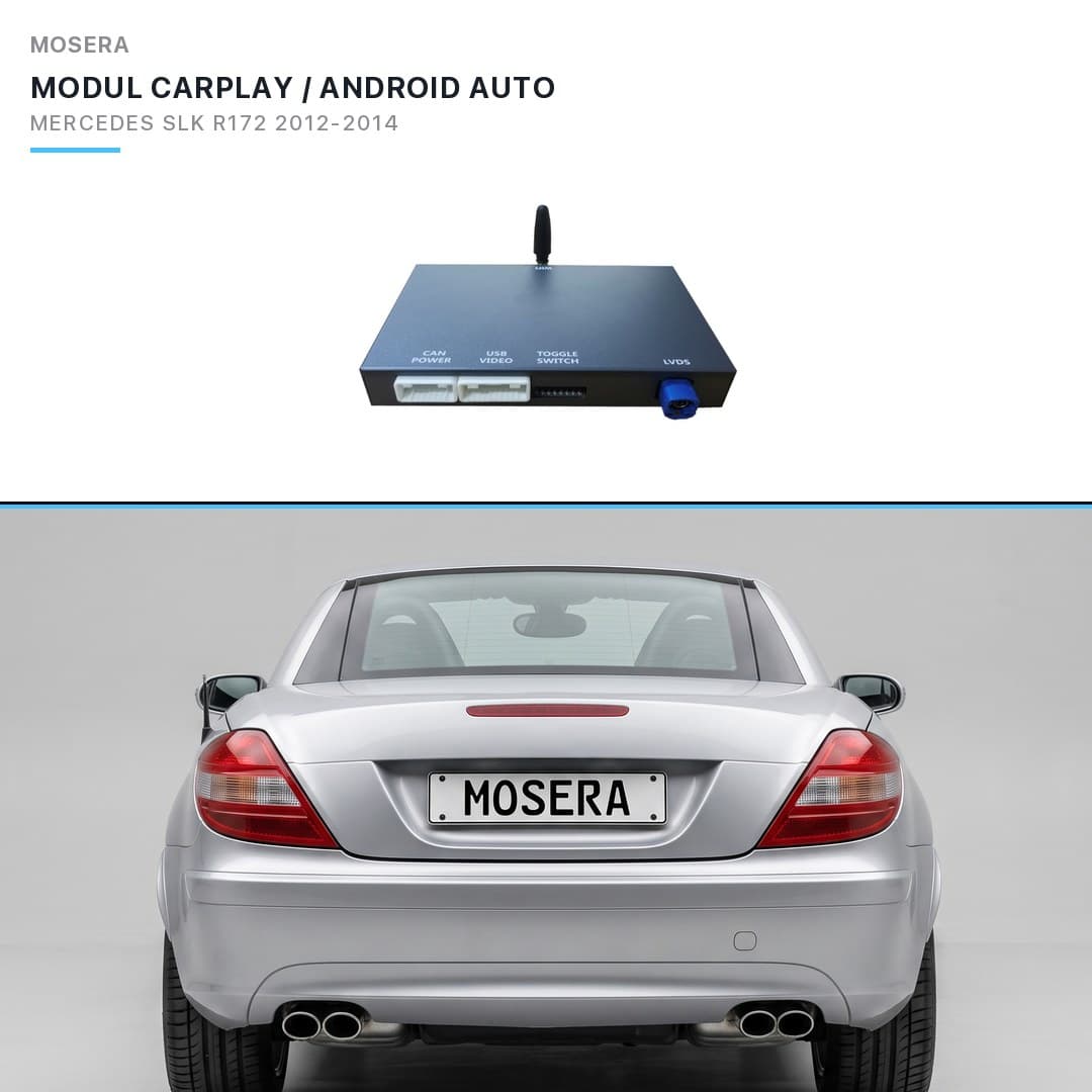 Modul CarPlay wireless Android Auto Mercedes-Benz SLK R172 2012-2014 NTG4.5 MOSERA