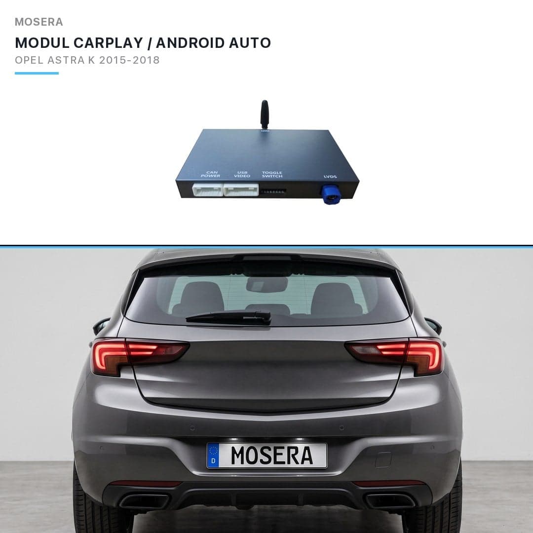 Modul CarPlay wireless Android Auto Opel Astra K 2015-2018 IntelliLink 8 MOSERA