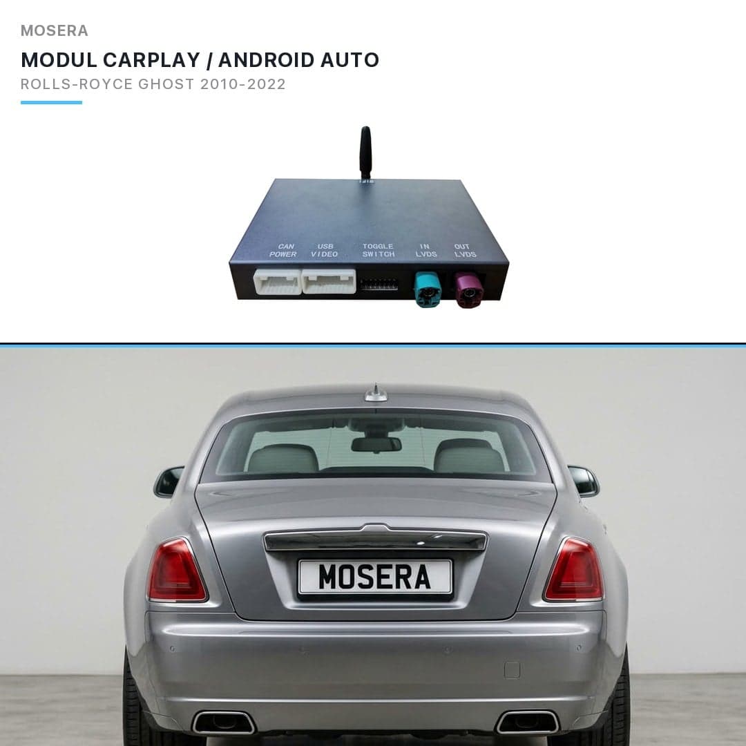 Modul CarPlay wireless Android Auto Rolls-Royce Ghost 2019-2022 EVO MOSERA