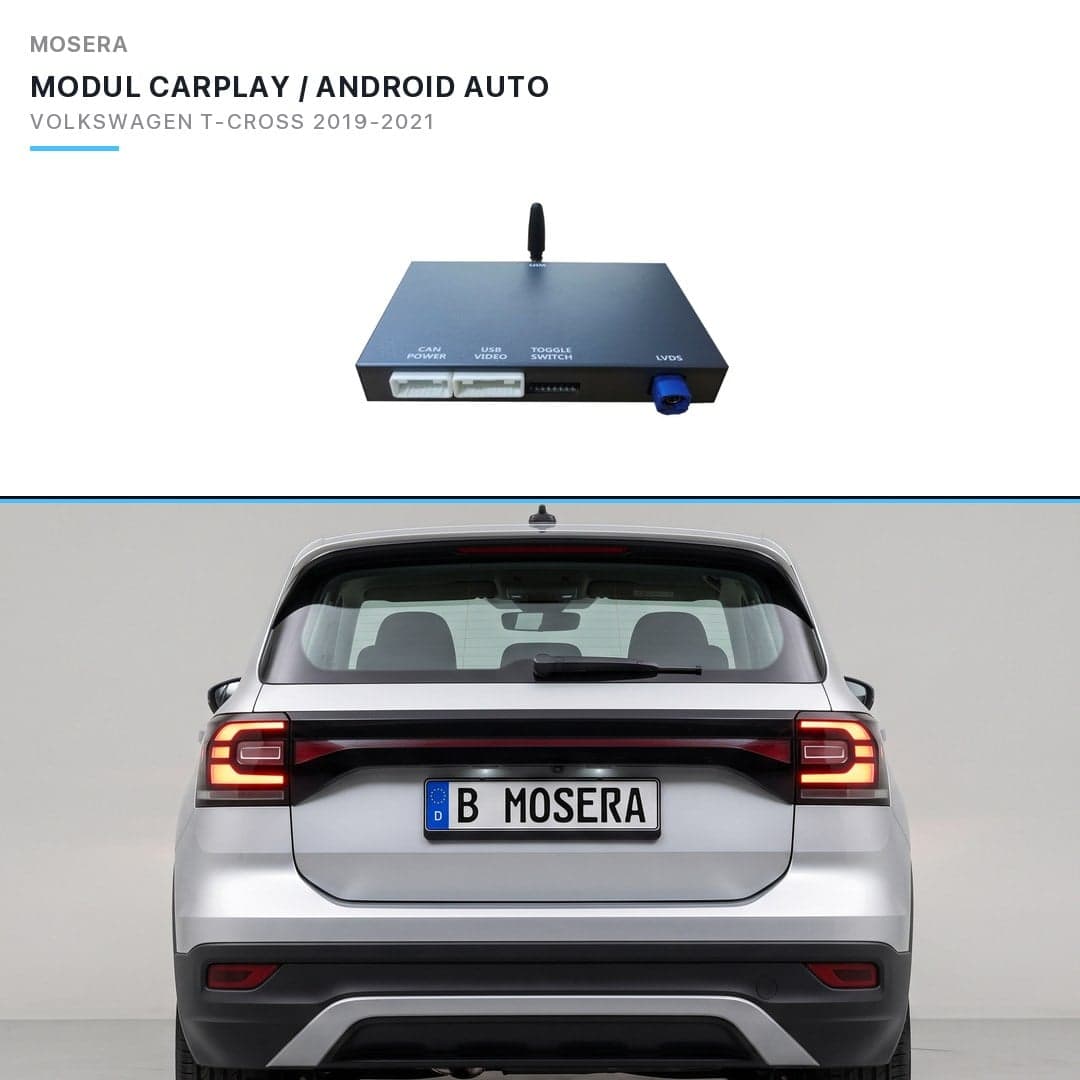 Modul CarPlay wireless Android Auto Volkswagen T-Cross 2019-2021 MIB2 MOSERA