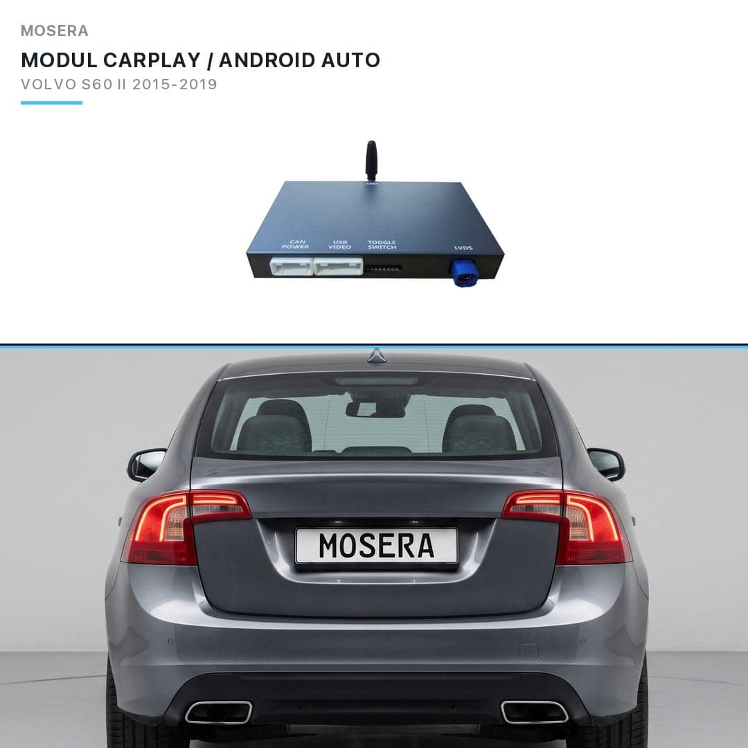 Modul CarPlay wireless Android Auto Volvo S60 II facelift 2015-2019 Sensus 7 MOSERA