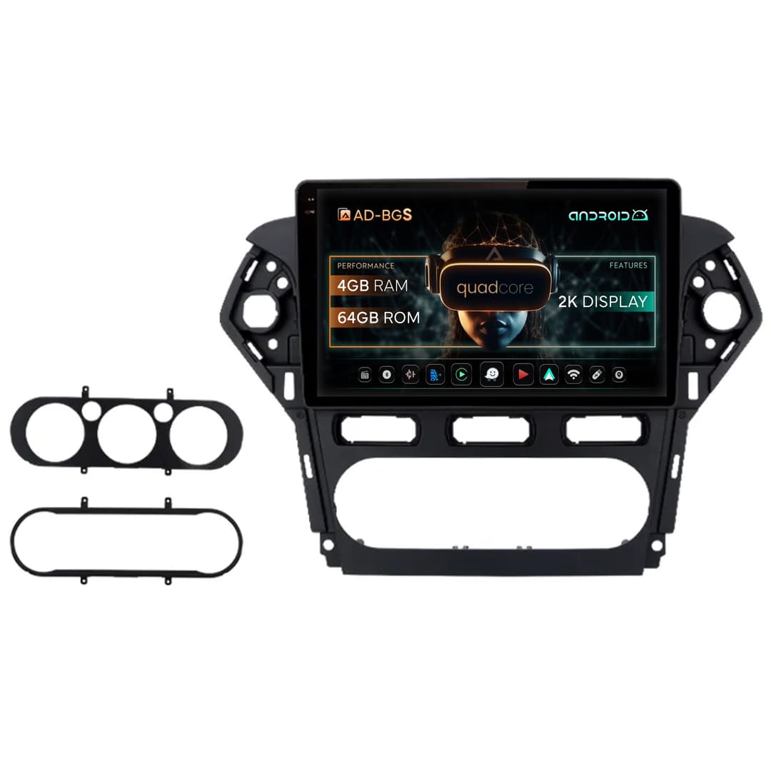 Navigatie 2K Ford Mondeo (2011-2013), Android, S-Quadcore 4GB RAM + 64GB ROM, 9.5 Inch - AD-BGS90042K+AD-BGRKIT128