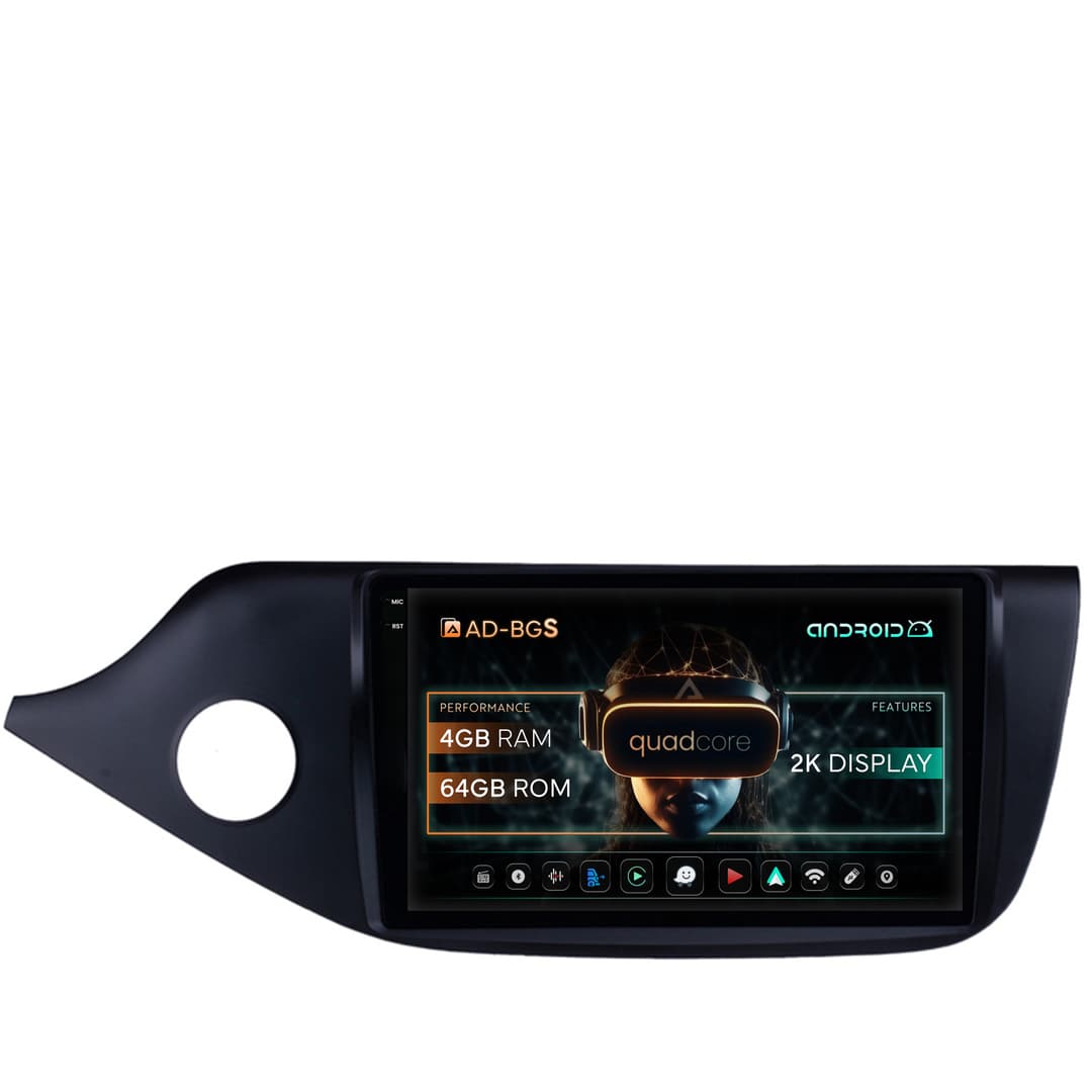 Navigatie 2K Kia CEED (2012-2018), Android, S-Quadcore 4GB RAM + 64GB ROM, 9.5 Inch - AD-BGS90042K+AD-BGRKIT149