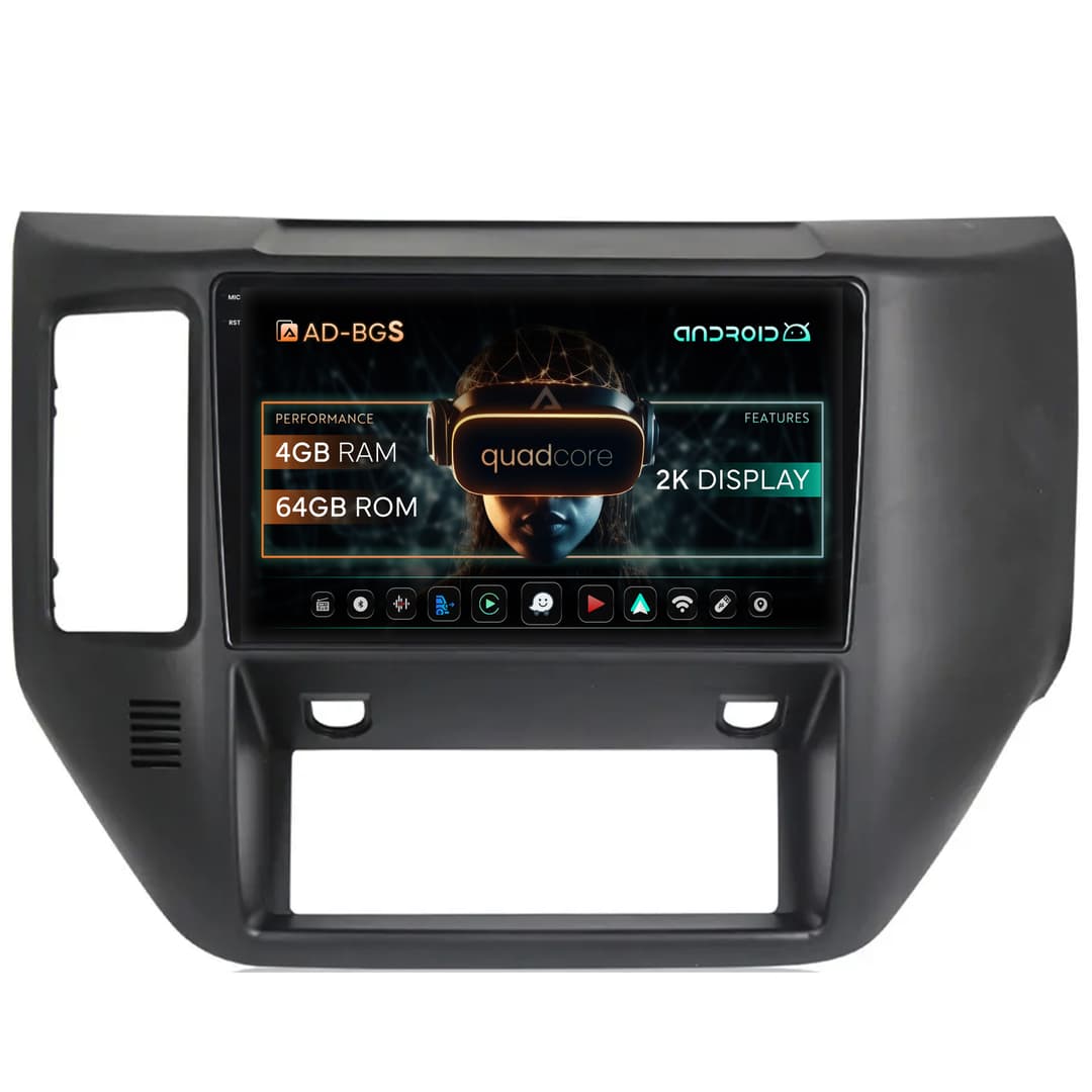 Navigatie 2K Nissan Patrol (2004-2012), Android, S-Quadcore 4GB RAM + 64GB ROM, 9.5 Inch - AD-BGS90042K+AD-BGRKIT166V2