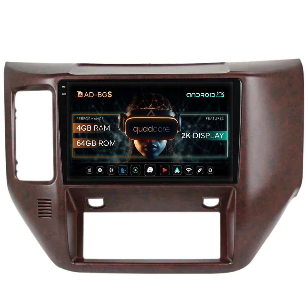 Navigatie 2K Nissan Patrol (2004-2012), Android, S-Quadcore 4GB RAM + 64GB ROM, 9.5 Inch - AD-BGS90042K+AD-BGRKIT166V3