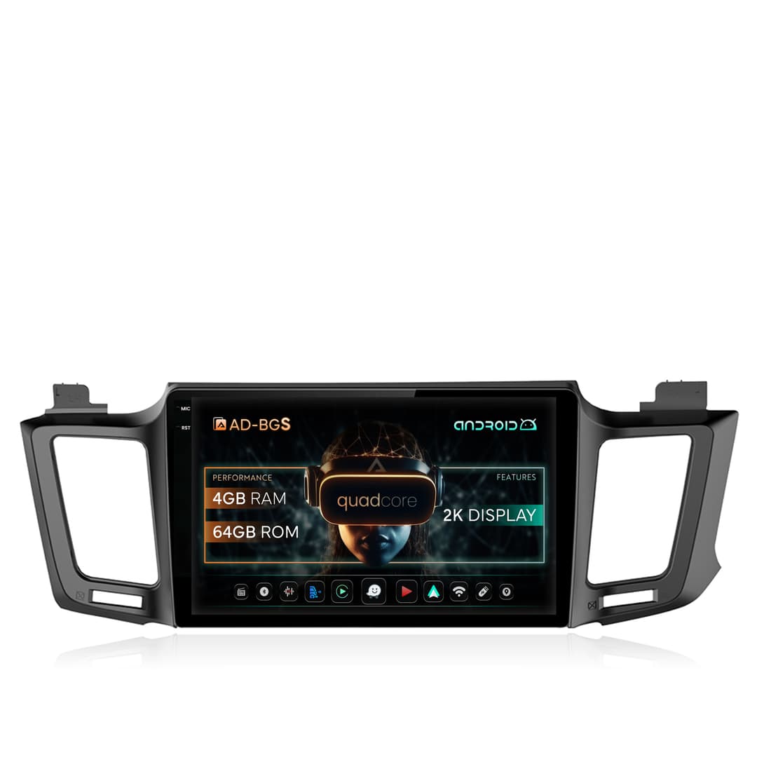 Navigatie 2K Toyota RAV4 (2013-2018), Android, S-Quadcore 4GB RAM + 64GB ROM, 10.36 Inch - AD-BGS100042K+AD-BGRKIT060