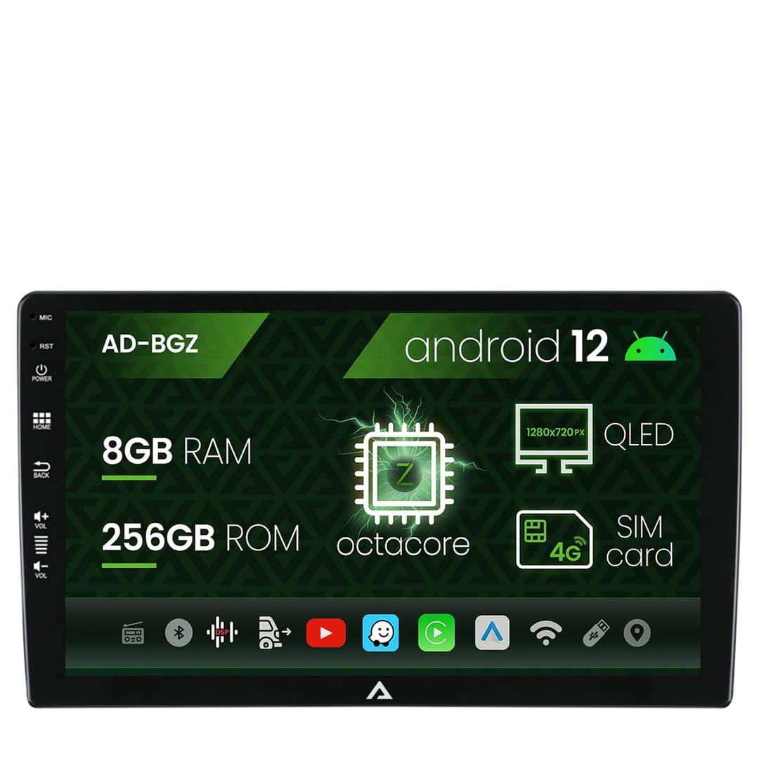 Navigatie All-in-one Universala, Android, Z-Octacore 8GB RAM + 256GB ROM, 10.1 Inch - AD-BGZ10008