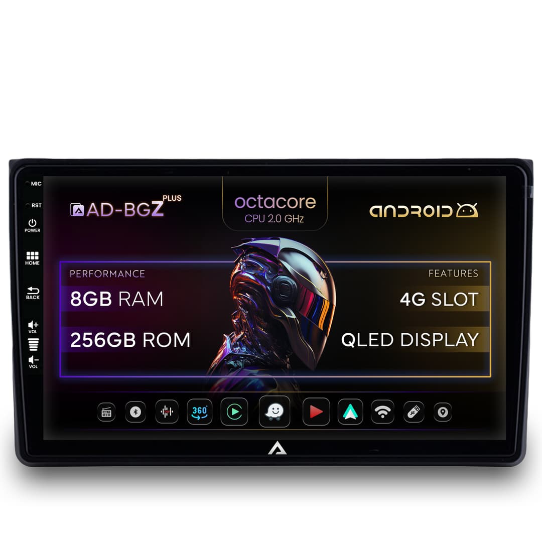 Navigatie Audi A4(B6 B7) SEAT EXEO, Android, Z-Octacore 8GB RAM + 256GB ROM, 9 Inch - AD-BGZ9008+AD-BGRKIT425