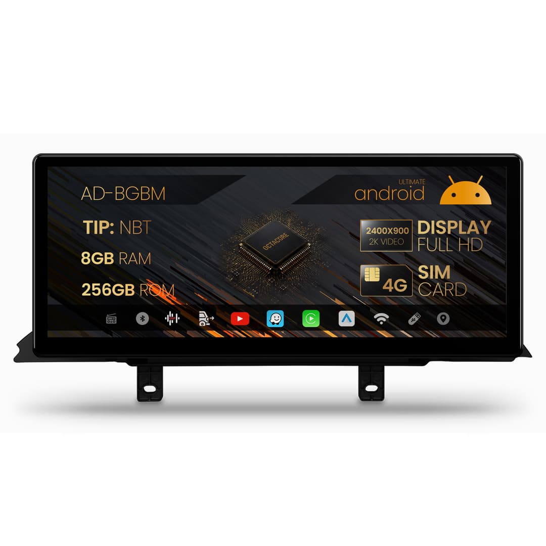 Navigatie BMW Seria 3 F30 F31 F34 (2013-2016), Varianta NBT, Android, BM-Octacore 8GB RAM + 256GB ROM, 12.3 Inch - AD-BGBM12008NB+AD-BGRKITBM013
