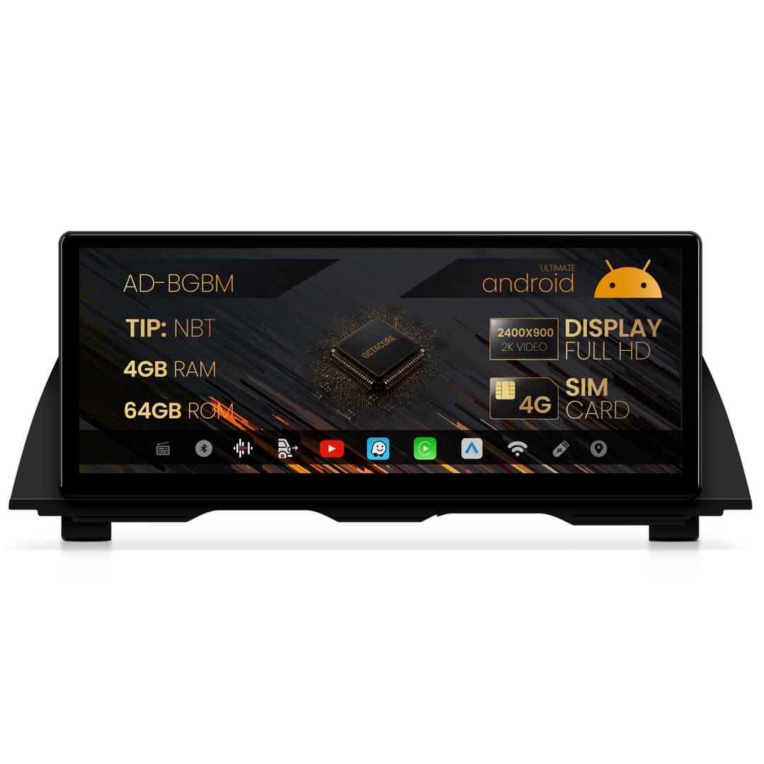 Navigatie BMW Seria 5 F10 F11 (2013-2016), Varianta NBT, Android, BM-Octacore 4GB RAM + 64GB ROM, 12.3 Inch - AD-BGBM12004NB+AD-BGRKITBM009