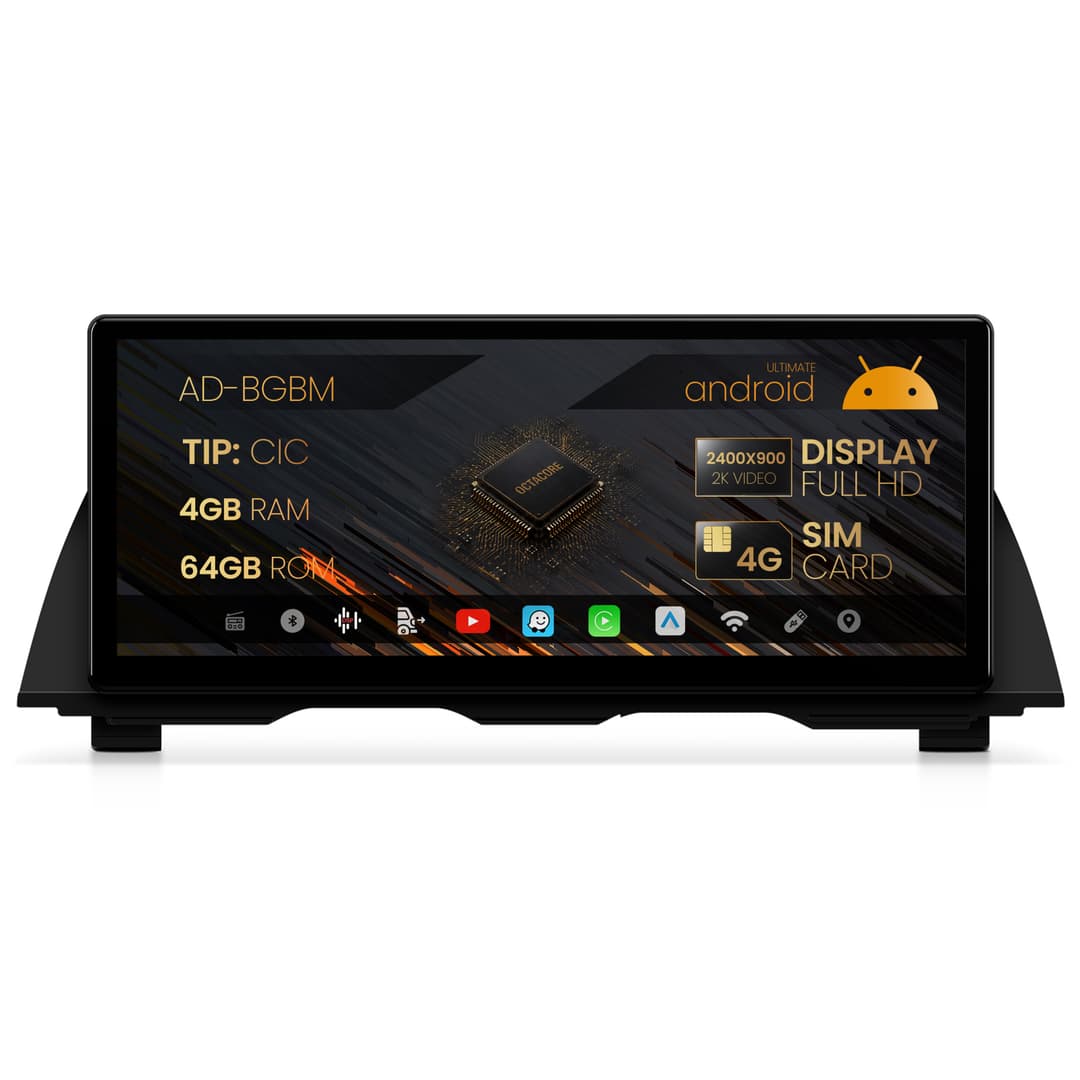 Navigatie BMW Seria 5 GT F07 (2009-2012), Varianta CIC, Android, BM-Octacore 4GB RAM + 64GB ROM, 12.3 Inch - AD-BGBM12004CI+AD-BGRKITBM008