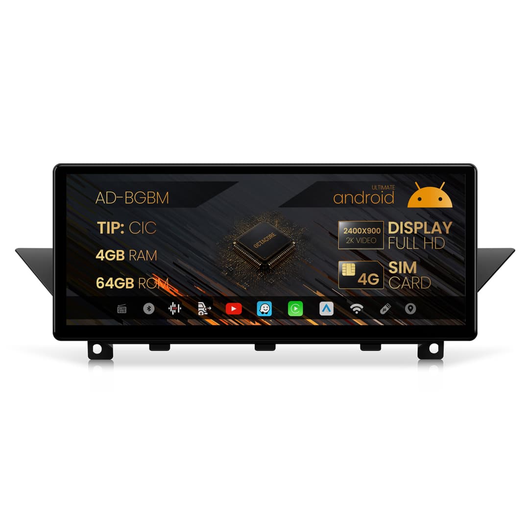 Navigatie BMW X1 E84 (2009-2015), Varianta CIC, Android, BM-Octacore 4GB RAM + 64GB ROM, 12.3 Inch - AD-BGBM12004CI+AD-BGRKITBM004
