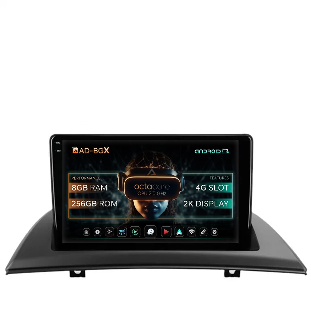 Navigatie BMW X3 E83 (2003-2010), Android, X-Octacore 8GB RAM + 256GB ROM, 9.5 Inch - AD-BGX9008+AD-BGRKIT395