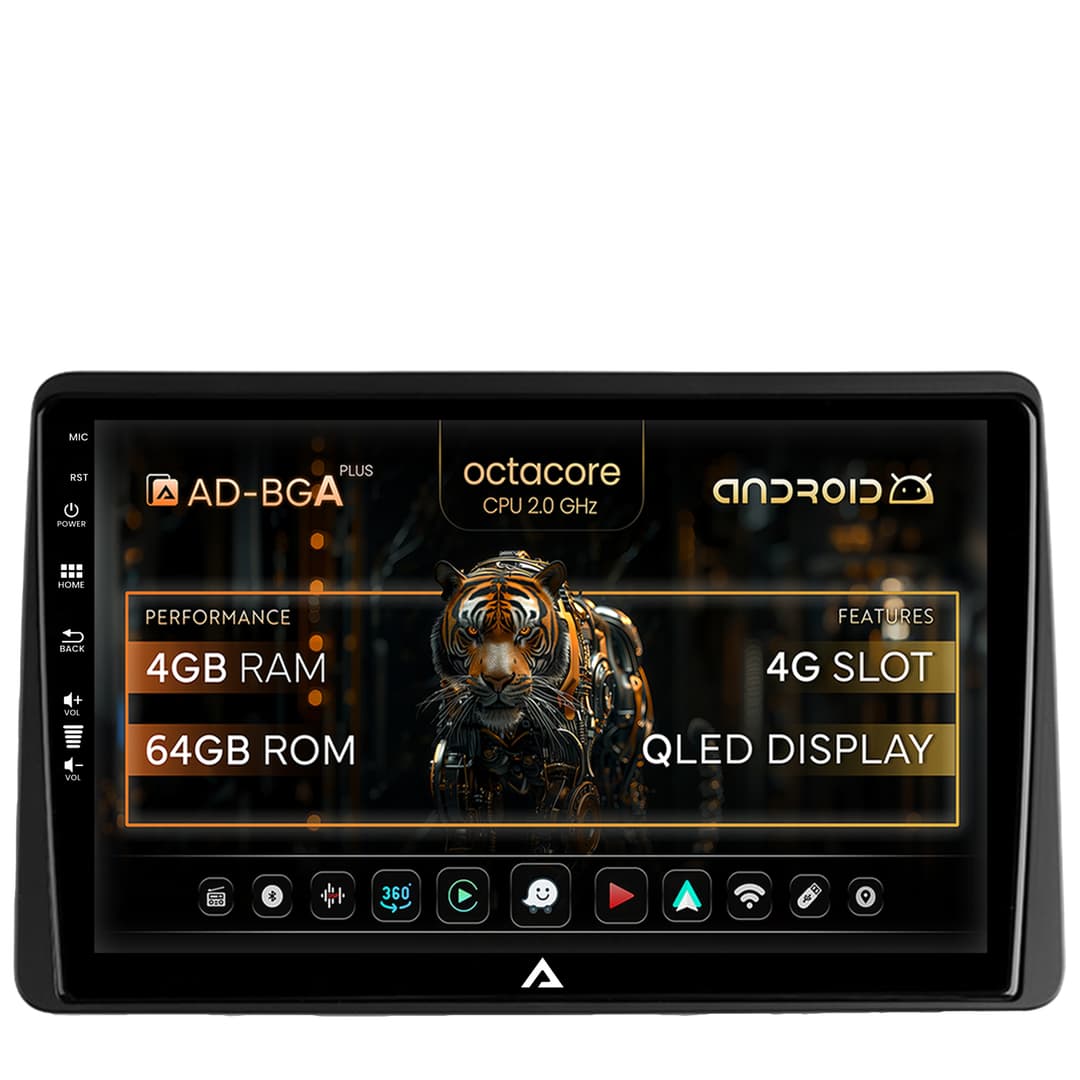 Navigatie Dacia Duster (2018-2021), Android, A-Octacore 4GB RAM + 64GB ROM, 10.1 Inch - AD-BGA10004+AD-BGRKIT374