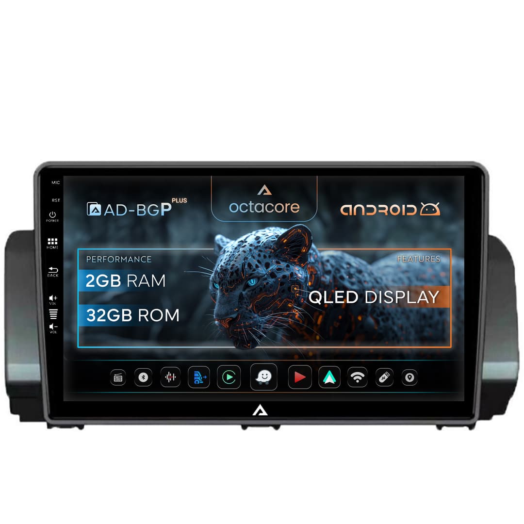 Navigatie Dacia Sandero Logan (2021-Prezent), Android, P-Octacore 2GB RAM + 32GB ROM, 10.1 Inch - AD-BGP10002+AD-BGRKIT366V3